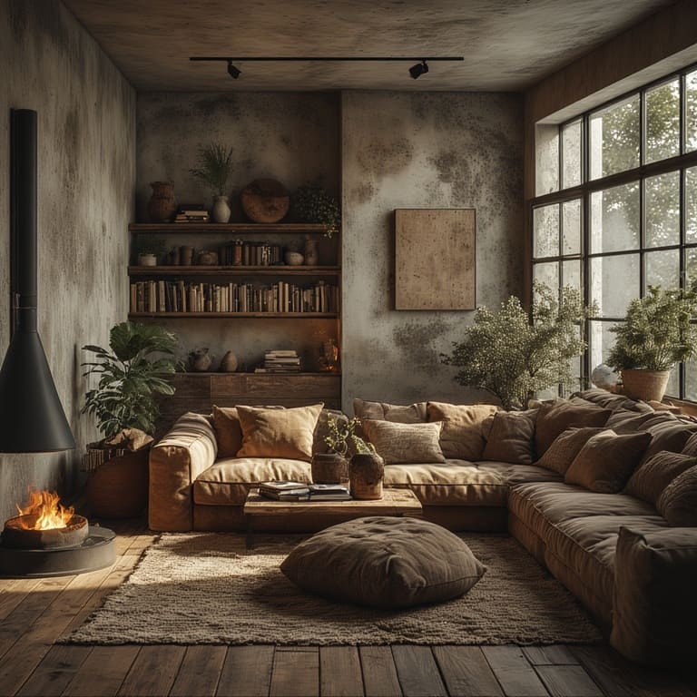 Earthy Tones & Rustic Coziness