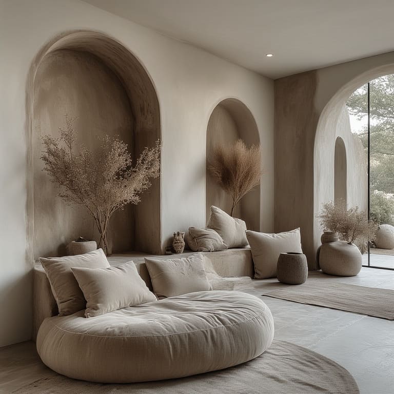 Living Room Niches & Arches