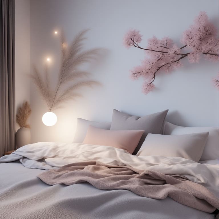 Bedroom tape wall design.