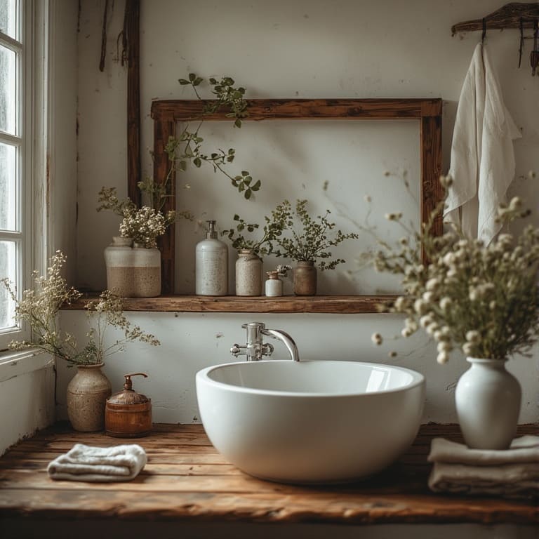 Bathroom With Navy Walls