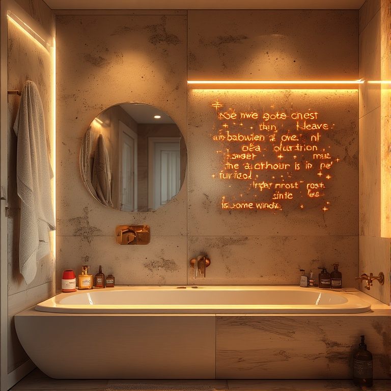 Bathroom shadow box art