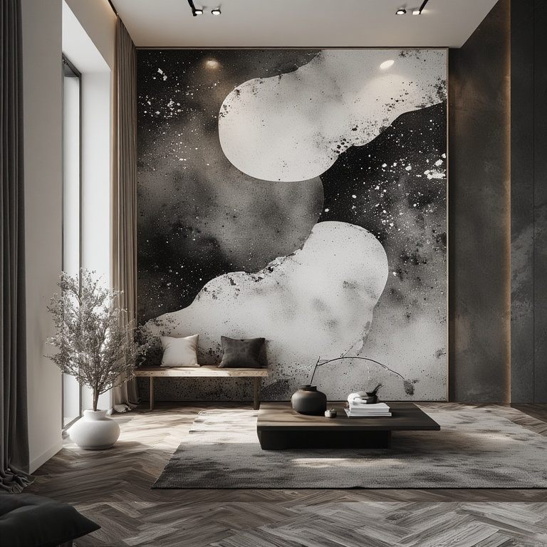 Black and White Wall Art for Minimalist Modern Rooms