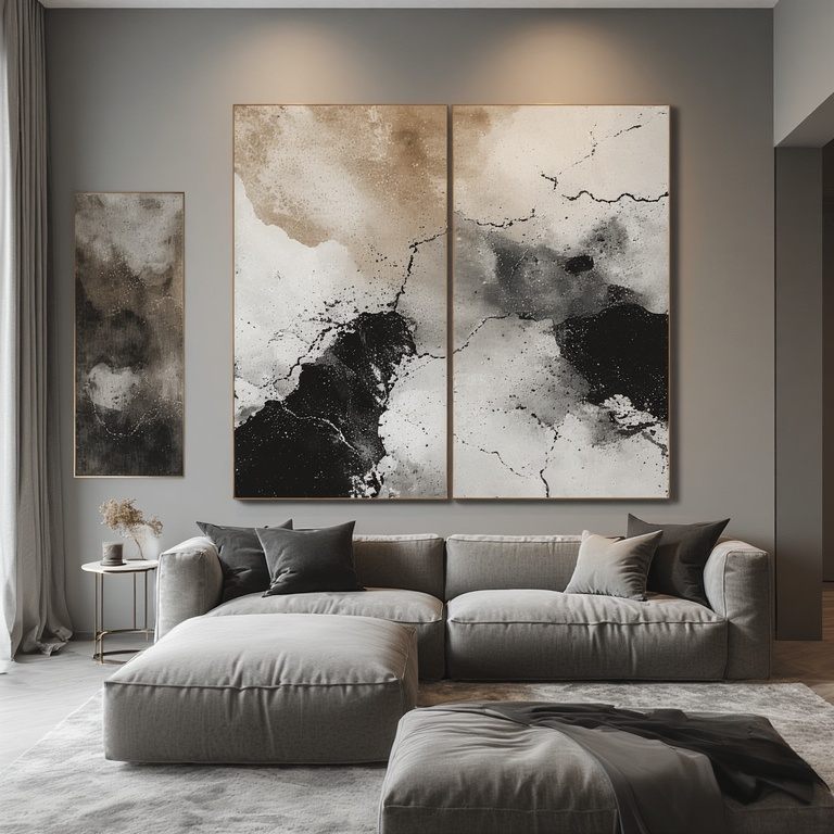 Framed Wall Art in Grid Gallery Layout