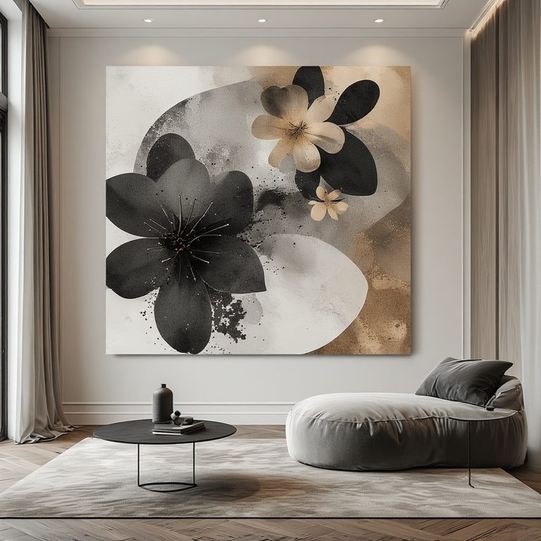 Large Wall Art Above the Sofa