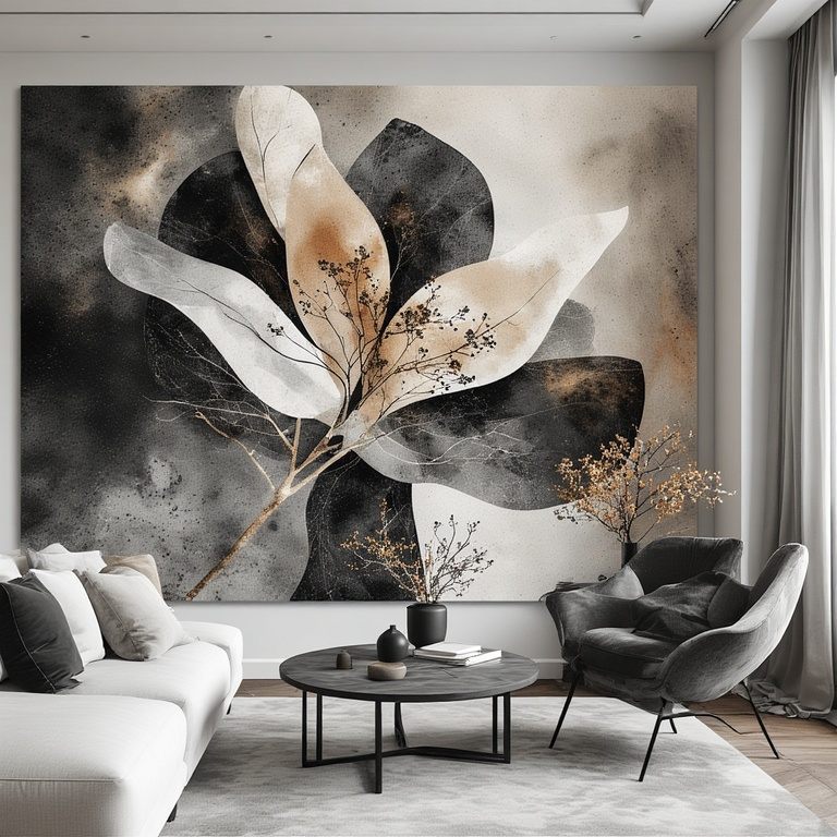 Metal Wall Decor with Metallic Layers