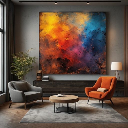 Framed Wall with Coordinated Color Story